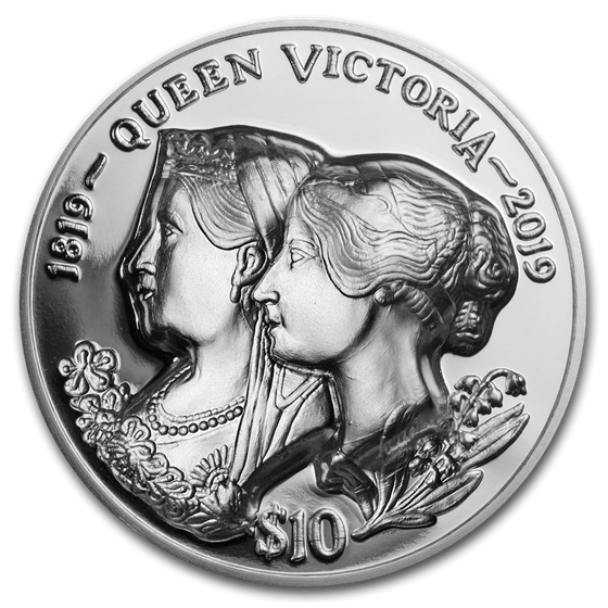 2019 BVI 2 oz UHR Silver Birth of Queen Victoria, 200th Anniv 2019 BVI 2 oz UHR Silver Birth of Queen Victoria, 200th Anniv